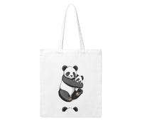 UDFKGLP Panda in arms Pattern Woman Canvas Tote Bag Strong and durable for traveling, shopping, Daily One Size