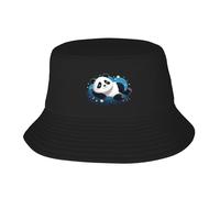 UDFKGLP Panda Sleeping in The Starry Sky Pattern Adult Fisherman's Hat for Men and Women Foldable Headwear for Outdoor Activities