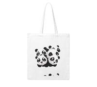 UDFKGLP Panda watching the fun Pattern Woman Canvas Tote Bag Strong and durable for traveling, shopping, Daily One Size