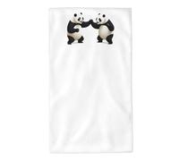 UDFKGLP Pandas Fighting in The Ring Pattern Towel Towels 27.5x16in Skin-Friendly Absorbent Fluffy and Soft for Bathroom, Beach, Outdoors