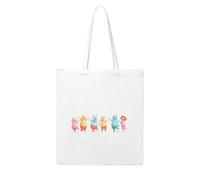 UDFKGLP Parade of cartoon people Pattern Woman Canvas Tote Bag Strong and durable for traveling, shopping, Daily One Size