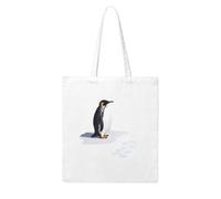 UDFKGLP Penguin footprints on the snow Pattern Woman Canvas Tote Bag Strong and durable for traveling, shopping, Daily One Size
