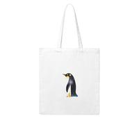UDFKGLP Penguin looking at the stars Pattern Woman Canvas Tote Bag Strong and durable for traveling, shopping, Daily One Size