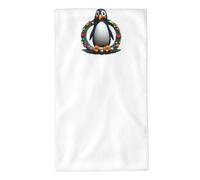 UDFKGLP Penguin Wreath Pattern Towel Towels 27.5x16in Skin-Friendly Absorbent Fluffy and Soft for Bathroom, Beach, Outdoors