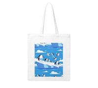 UDFKGLP penguins on the iceberg Pattern Woman Canvas Tote Bag Strong and durable for traveling, shopping, Daily One Size