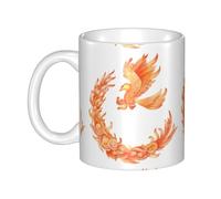 UDFKGLP Phoenix auspicious cloud Pattern mug ceramic Mugs for cappuccino, latte, cereal, yogurt, milk, hot or cold drinks Micro-wave oven