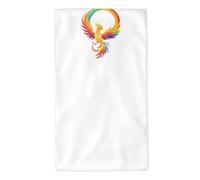 UDFKGLP Phoenix Under The Rainbow Pattern Towel Towels 27.5x16in Skin-Friendly Absorbent Fluffy and Soft for Bathroom, Beach, Outdoors