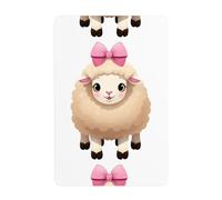 UDFKGLP Pretty little sheep Pattern Tin decorative painting 8x12in Made of tinplate, wear-resistant and durable