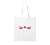 UDFKGLP Purple blue tailed dragonfly Pattern Woman Canvas Tote Bag Strong and durable for traveling, shopping, Daily One Size