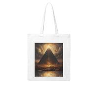 UDFKGLP Pyramid under the sky Pattern Woman Canvas Tote Bag Strong and durable for traveling, shopping, Daily One Size