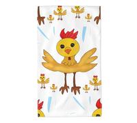 UDFKGLP Rooster in The Square Pattern Towel Towels 27.5x16in Skin-Friendly Absorbent Fluffy and Soft for Bathroom, Beach, Outdoors