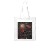 UDFKGLP Roses in Fireworks Pattern Woman Canvas Tote Bag Strong and durable for traveling, shopping, Daily One Size
