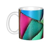 UDFKGLP Round palette Pattern mug ceramic Mugs for cappuccino, latte, cereal, yogurt, milk, hot or cold drinks Micro-wave oven