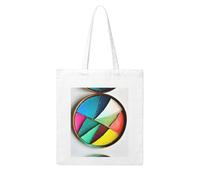 UDFKGLP Round palette Pattern Woman Canvas Tote Bag Strong and durable for traveling, shopping, Daily One Size