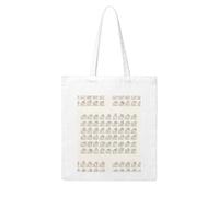 UDFKGLP Sign Language Alphabet Pattern Woman Canvas Tote Bag Strong and durable for traveling, shopping, Daily One Size
