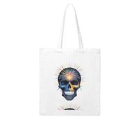 UDFKGLP Skull shaped fireworks Pattern Woman Canvas Tote Bag Strong and durable for traveling, shopping, Daily One Size