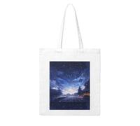 UDFKGLP Snow falling all over the sky Pattern Woman Canvas Tote Bag Strong and durable for traveling, shopping, Daily One Size