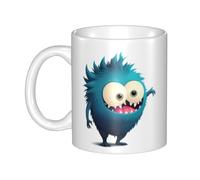 UDFKGLP Strange little monster Pattern mug ceramic Mugs for cappuccino, latte, cereal, yogurt, milk, hot or cold drinks Micro-wave oven