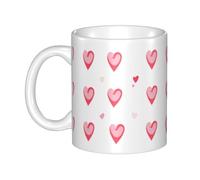 UDFKGLP Sweet heart attack Pattern mug ceramic Mugs for cappuccino, latte, cereal, yogurt, milk, hot or cold drinks Micro-wave oven