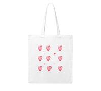 UDFKGLP Sweet heart attack Pattern Woman Canvas Tote Bag Strong and durable for traveling, shopping, Daily One Size