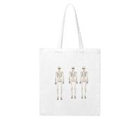 UDFKGLP Terrifying skeleton doll Pattern Woman Canvas Tote Bag Strong and durable for traveling, shopping, Daily One Size