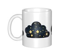 UDFKGLP The brightest star in the night sky Pattern mug ceramic Mugs for cappuccino, latte, cereal, yogurt, milk, hot or cold drinks Micro-wave oven