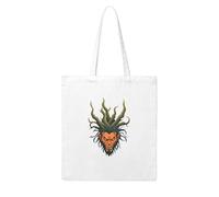 UDFKGLP The devil with hair like tree roots Pattern Woman Canvas Tote Bag Strong and durable for traveling, shopping, Daily One Size