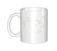 UDFKGLP The devil's footprints Pattern mug ceramic Mugs for cappuccino, latte, cereal, yogurt, milk, hot or cold drinks Micro-wave oven