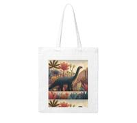 UDFKGLP The dinosaur looking out Pattern Woman Canvas Tote Bag Strong and durable for traveling, shopping, Daily One Size