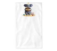 UDFKGLP The Elephant has a Huge Cake Pattern Towel Towels 27.5x16in Skin-Friendly Absorbent Fluffy and Soft for Bathroom, Beach, Outdoors