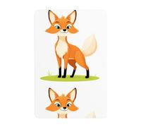UDFKGLP The fox that lights up the forest Pattern Tin decorative painting 8x12in Made of tinplate, wear-resistant and durable