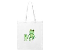 UDFKGLP The frog prince who said he loved you Pattern Woman Canvas Tote Bag Strong and durable for traveling, shopping, Daily One Size