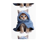 UDFKGLP The gentle little orange cat Pattern Tin decorative painting 8x12in Made of tinplate, wear-resistant and durable