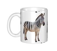 UDFKGLP The honest zebra Pattern mug ceramic Mugs for cappuccino, latte, cereal, yogurt, milk, hot or cold drinks Micro-wave oven