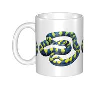 UDFKGLP The lingering flower snake Pattern mug ceramic Mugs for cappuccino, latte, cereal, yogurt, milk, hot or cold drinks Micro-wave oven