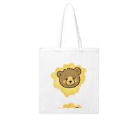 UDFKGLP The little bear in the gold powder Pattern Woman Canvas Tote Bag Strong and durable for traveling, shopping, Daily One Size
