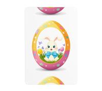 UDFKGLP The little rabbit in the gorgeous easter egg Pattern Tin decorative painting 8x12in Made of tinplate, wear-resistant and durable