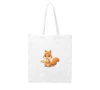 UDFKGLP The little squirrel who loves cookies Pattern Woman Canvas Tote Bag Strong and durable for traveling, shopping, Daily One Size