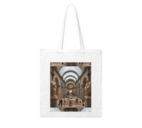 UDFKGLP The Metropolitan Museum of Art in New York Pattern Woman Canvas Tote Bag Strong and durable for traveling, shopping, Daily One Size