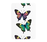 UDFKGLP The opposite butterfly Pattern Tin decorative painting 8x12in Made of tinplate, wear-resistant and durable