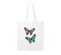 UDFKGLP The opposite butterfly Pattern Woman Canvas Tote Bag Strong and durable for traveling, shopping, Daily One Size