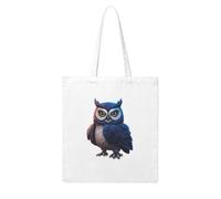 UDFKGLP The Owl That Never Sleeps Pattern Woman Canvas Tote Bag Strong and durable for traveling, shopping, Daily One Size