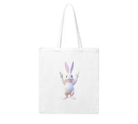 UDFKGLP The rabbit referee who cheers Pattern Woman Canvas Tote Bag Strong and durable for traveling, shopping, Daily One Size