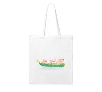 UDFKGLP The three little pigs rowing a boat Pattern Woman Canvas Tote Bag Strong and durable for traveling, shopping, Daily One Size