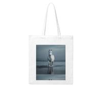 UDFKGLP The white horse that treads water Pattern Woman Canvas Tote Bag Strong and durable for traveling, shopping, Daily One Size
