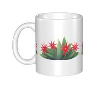 UDFKGLP thorns star flowers Pattern mug ceramic Mugs for cappuccino, latte, cereal, yogurt, milk, hot or cold drinks Micro-wave oven