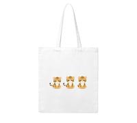 UDFKGLP Three cute little tigers Pattern Woman Canvas Tote Bag Strong and durable for traveling, shopping, Daily One Size