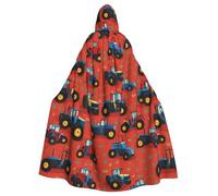 UDFKGLP Tractor Farming Pattern Adult Hooded Cloak is a super large, comfortable, and durable Halloween hooded poncho
