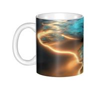 UDFKGLP View under the moon Pattern mug ceramic Mugs for cappuccino, latte, cereal, yogurt, milk, hot or cold drinks Micro-wave oven