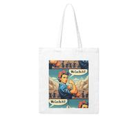 UDFKGLP We Can Do It Pattern Woman Canvas Tote Bag Strong and durable for traveling, shopping, Daily One Size